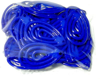 

GOELX Designer Line Drop Shape Earring Base with Hole for Earring/jhumka Making 20 Pcs ROYALBLUE Color