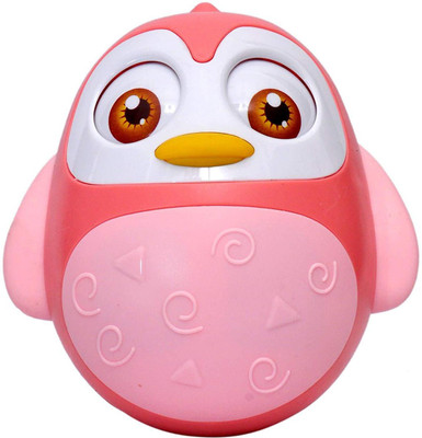 

Toyshine Push and Shake Wobbling Roly Poly Tumbler Doll, Bell Sounds { PINK } Rattle(Multicolor)