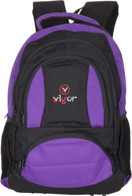 

Vigor DOUBLE CURVE 30 L Backpack(Black, Purple), Red & white