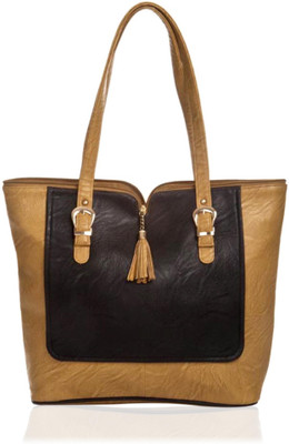 

Dutty Faux Leather Solid Beige Zipper Closure Handbag Shoulder Bag(Beige, 5 L)