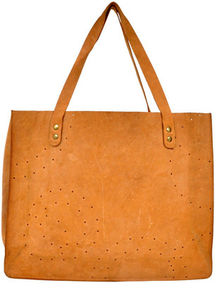 

HYDENSYDE Pure tan leather bag Multipurpose Bag(Orange, 18 L)