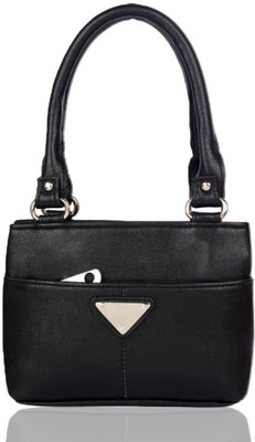 

Dutty Faux Leather Black Coloured Zipper Closure Formal Handbag Shoulder Bag(Black, 5 L)