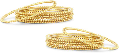 Sukkhi Alloy Gold-plated Bangle Set(Pack of 12)