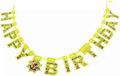 

Funcart Minions 2 Happy Birthday Die-Cut Banner(5.7 ft, Pack of 1)