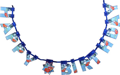 

Funcart Cars Happy Birthday Die-Cut Banner(5.7 ft, Pack of 1)
