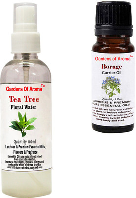 

Gardens Of Aroma Tea Tree Floral Water And Borage Essential Oil(110 ml)