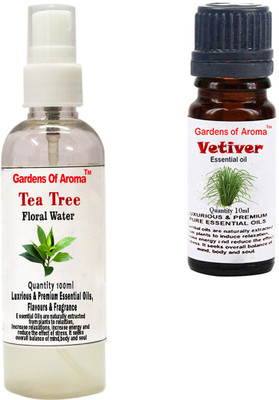 

Gardens Of Aroma Tea Tree Floral Water And Vetiver Essential Oil(110 ml)