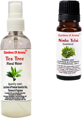

Gardens Of Aroma Tea Tree Floral Water And Nimbutulsi Essential Oil(110 ml)