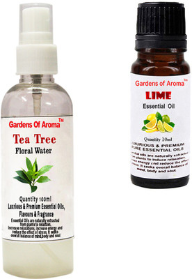 

Gardens Of Aroma Tea Tree Floral Water And Lime Essential Oil(110 ml)