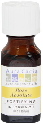 

Aura Cacia Precious Essentials Fortifying In Jojoba Oil Rose Absolute 0.5(15 ml)