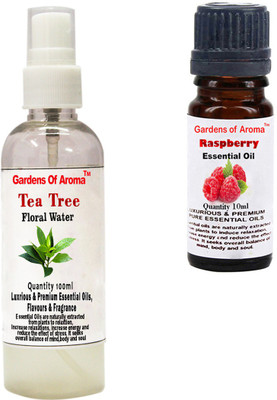 Gardens Of Aroma Tea Tree Floral Water And Raspberry Essential Oil(110 ml)