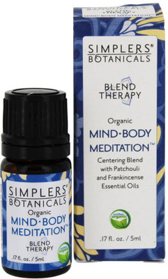 

Simplers Botanicals Organic Blend Therapy Mind Body Meditation Essential Oil(5 ml)