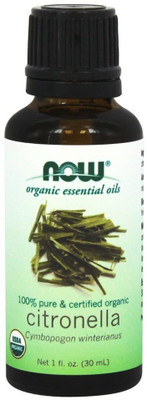 

Now Foods Pure & Organic Essential Oil Citronella 1 Fl. Oz.(30 ml)