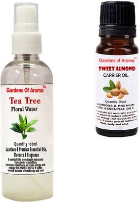 

Gardens Of Aroma Tea Tree Floral Water And Sweet Almond Essential Oil(110 ml)