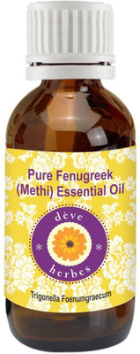 

DVe Herbes Pure Fenugreek(Methi) Essential Oil 10ml - Trigonella Foenumgraecum(10 ml)
