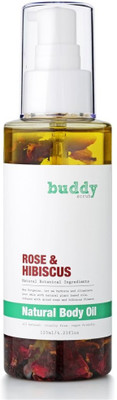 

Buddy Scrub Natural Body Oil Rose & Hibiscus 4.23 Fl. Oz.(125 ml)