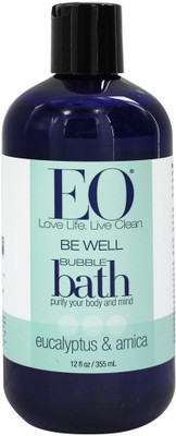EO Products Bubble Bath Be Well Eucalyptus & Arnica 12 Fl. Oz.(355 ml)