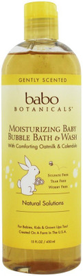 

Babo Botanicals Moisturizing Baby Bubble Bath And Wash With Comforting Oatmilk(450 ml)