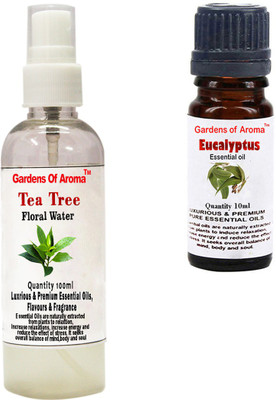 

Gardens Of Aroma Tea Tree Floral Water And Eucalyptus Essential Oil(110 ml)