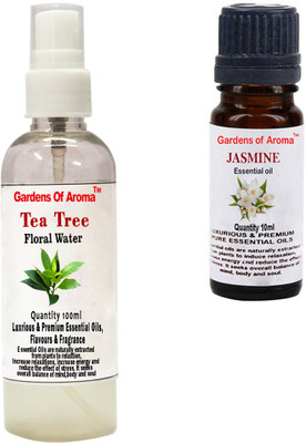 

Gardens Of Aroma Tea Tree Floral Water And Jasmine Essential Oil(110 ml)