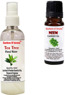 

Gardens Of Aroma Tea Tree Floral Water And Neem Essential Oil(110 ml)