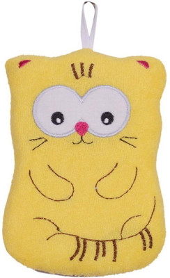 

Guru Kripa Baby Products Baby Infant Bathing Soft Sponge Cuticle Scrub Make baby Love Bath Pack Of 1 pcs. (Yellow.)