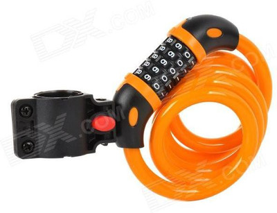 

ARYSHAA 5 Digit Anti Theft Flexible Wire Multipurpose (Multicolor, Pack of 1) Bicycle Lock