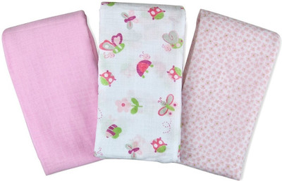 

Guru Kripa Baby Products Printed  Swadding Baby Blanket(Cotton, Pink