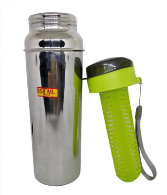 

Sukot Stainless Steel Fruit Infuser Bottle Water Bottle 750 ml Shaker(Pack of 1, Silver), Mlc