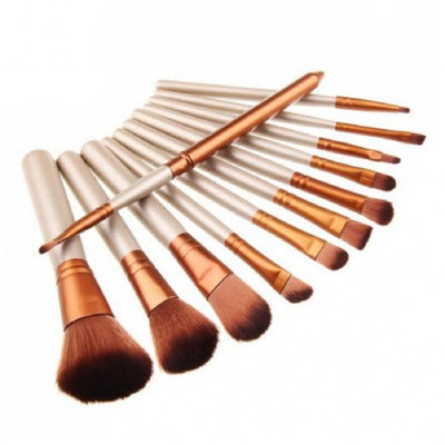 

Shopeleven Professional Brushes Kit for Salon and Home Users, Very Soft and Silky for Skin, 12 Piece Set with Storage Box (Pack of 12)(Pack of 12)