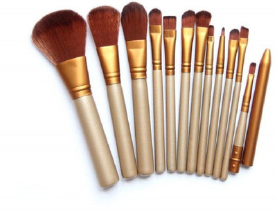 

Shopeleven Cosmetics Makeup Brush Set with Storage Box, Set of 12(Pack of 12)