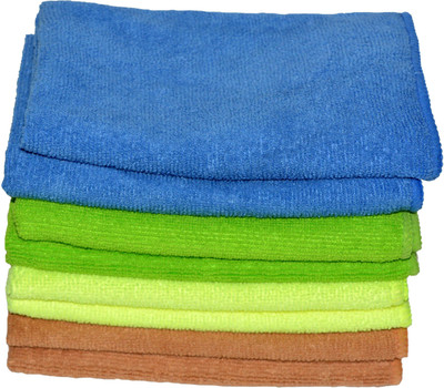 NEERAK WET AND DRY Wet and Dry Microfibre Cleaning Cloth(8 Units)