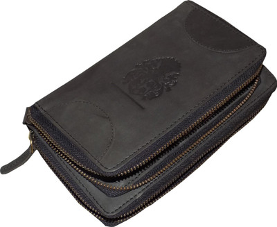 

Style 98 Women Black Genuine Leather Wallet(16 Card Slots)
