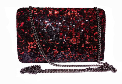 

pursekraft Party, Casual Red, Black Clutch, Black;red
