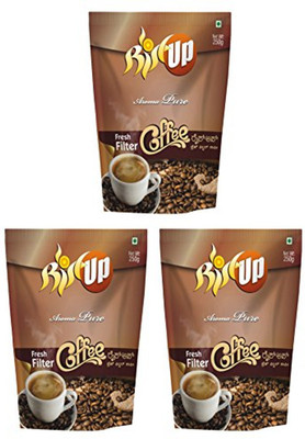 

RiseUpCoffee RiseUp Aroma Pure Fresh Filter Coffee Powder, 250 g (Pack of 3) Filter Coffee 250 g(Pack of 3, Caramel Flavoured)