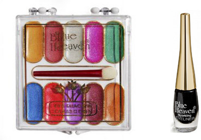 

Blue Heaven cream eyeshadow 10 in 1 with Sparkeling Eyeliner 04(Set of 2)