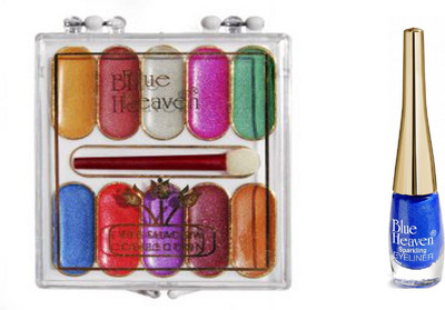 

Blue Heaven cream eyeshadow 10 in 1 with Sparkeling Eyeliner 06(Set of 2)