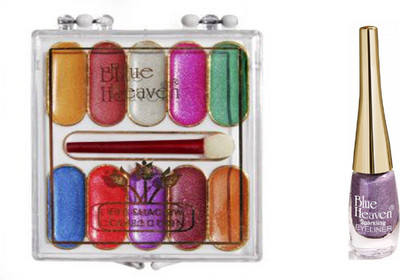 

Blue Heaven cream eyeshadow 10 in 1 with Sparkeling Eyeliner 05(Set of 2)