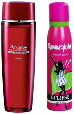 

Avon Anew Reversalist Complete Renewal Toner (100 ml) With one sparkle perfume spray 150 ml(Set of 2)