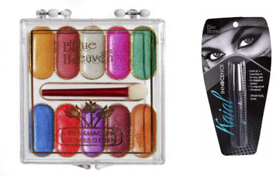 

Blue Heaven cream eyeshadow 10 in 1 with Innocence Kajal(Set of 2)