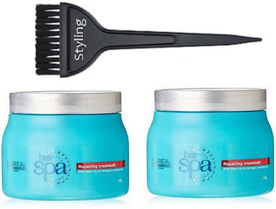 

Styling Hair Brush With Repairing Creambath Hair Spa Of 2(Set of 3)