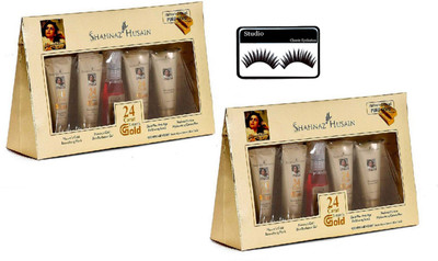 

Styling Eyelashes With Shahnaz Hussain Gold Facial Kit pack of 2(Set of 3)
