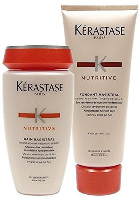 

Kerastase Bain Magistral Shampoo 8.5 Oz & Nutritive Fondant Magistral Conditioner 6.80 Oz(201.1 ml)