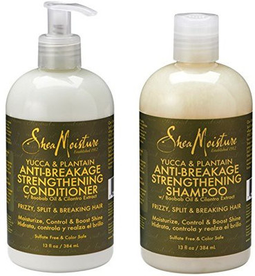 

Shea Moisture Yucca And Plantain Anti-Breakage Strengthening Shampoo And Conditioner 13 Once(384.46 ml)
