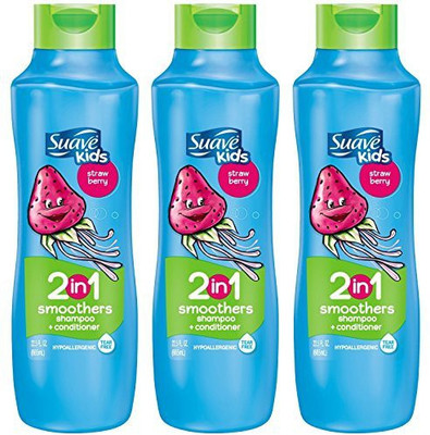 

Unilever Suave Kids 2 In 1 Shampoo & Conditioner Strawberry 22.5 Oz 3 Pack(665.4 ml)