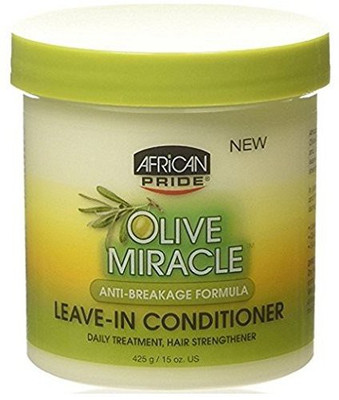 

African Pride Olive Miracle Leave-In Conditioner 15Oz Jar 3 Pack(443.6 ml)