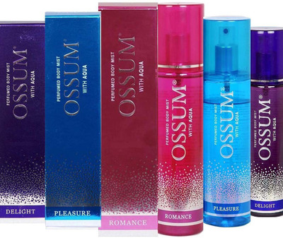 OSSUM DELIGHT + ROMANCE + PLEASURE Deodorant Spray - For Men & Women(345 ml, Pack of 3)