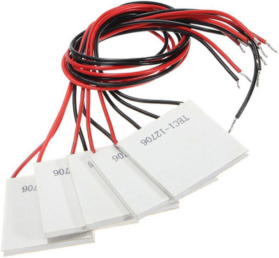 

SunRobotics Thermoelectric Peltier Cooler/Generator TEC1-12706 5 Pcs Electronic Components Electronic Hobby Kit