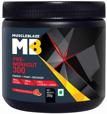 

MuscleBlaze PRE-WORKOUT 300 Nutrition Drink(250 g, Melon Twist Flavored)