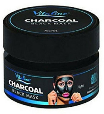 

vitaline charcoal mask , black mask(70 g)